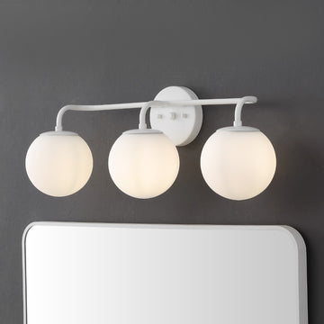 Louis Parisian Globe Metal/Frosted Glass Modern Contemporary LED Vanity